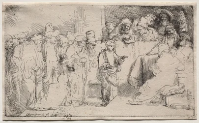 Cristo che disputa con i dottori: uno schizzo, 1652