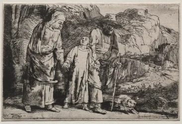 Cristo che ritorna dal tempio con i suoi genitori, 1654