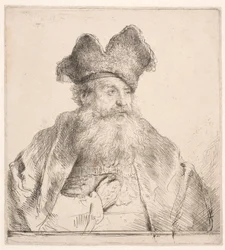 Vecchio con cappello di pelliccia