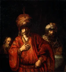 Aman riconosce il suo destino Davide e Uria, 1665