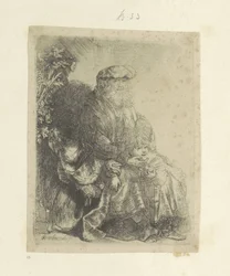 Giacobbe accarezza Beniamino