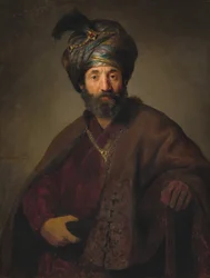 Uomo in costume orientale