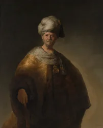 Uomo in costume orientale Il nobile schiavo