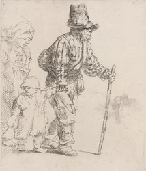 Famiglia di contadini in viaggio, c. 1652