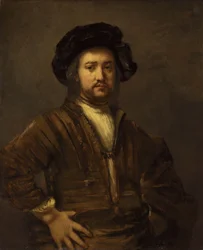 Ritratto di un uomo con le braccia sui fianchi