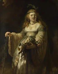 Saskia van Uylenburgh in costume arcadico, 1635
