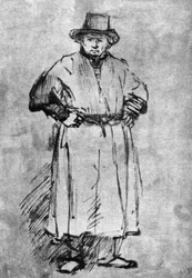 Autoritratto con mantello da pittore
