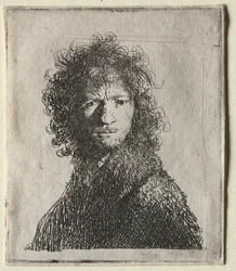 Autoritratto accigliato: Busto