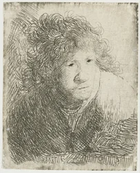Autoritratto, inclinato in avanti, ascoltando, 1628
