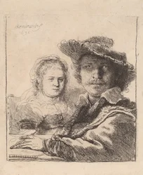 Autoritratto con Saskia, 1636