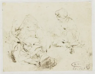 Piccolo studio della testa della donna malata