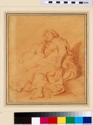 Studio della figura di Rachele