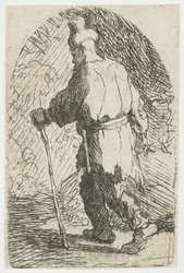 La fuga in Egitto: uno schizzo: San Giuseppe