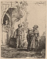 Tre Figure Orientali (Giacobbe e Labano?)