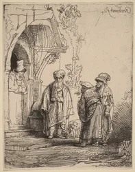 Tre figure orientali (Giacobbe e Labano)