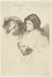 Tre teste di donna