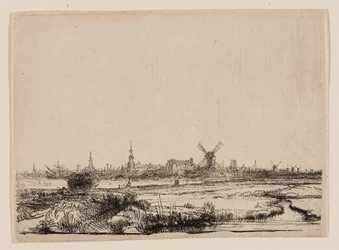 Veduta di Amsterdam dal Kadijk