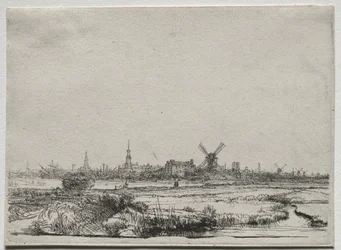 Veduta di Amsterdam da nord-ovest, c. 1640
