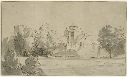 Veduta della Mariakerk a Utrecht dal sud