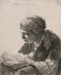 Donna che legge, 1634