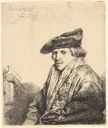 Giovane uomo con un berretto di velluto (Ferdinand Bol?)