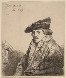 Giovane con un berretto di velluto (Petrus Sylvius)