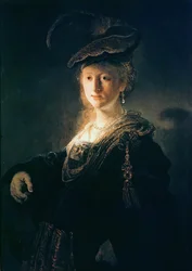 Giovane donna in costume