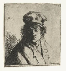 Giovane uomo con cappello: busto