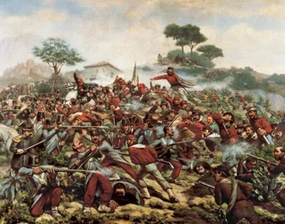 Giuseppe Garibaldi alla Battaglia di Calatafimi, 15 maggio