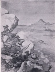 Boeri che sparano al treno del generale French