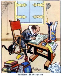 Shakespeare che scrive Amleto, 1936