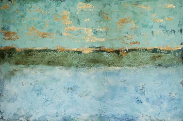 Orizzonte dorato con texture
