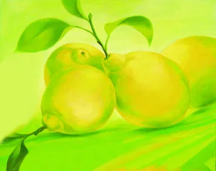 Limoni di un verde brillante