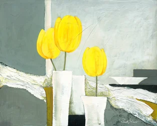 Tulipani di un giallo vivace
