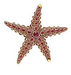 Spilla a forma di stella marina