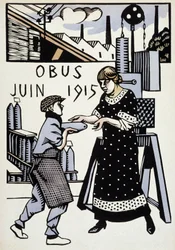 Giugno 1915 - in "Calendar of War", disegno di Hermann-Paul, ed. 1916