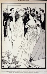 Rappresentazione di George Bryan Brummel noto come il Beau Brummel (1778 - 1840), il Re dei Dandy. Illustrazione di René Vincent. XIX secolo
