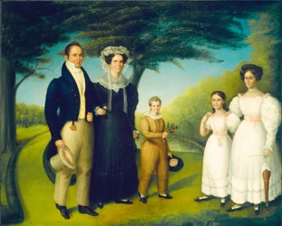 Dr. John Safford e famiglia, 1830 circa (olio su tela)