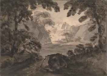 Veduta attraverso gli alberi