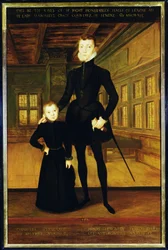 Henry Lord Darnley (1545-67) e Charles, Conte di Lennox (1555-76) dopo Hans Eworth