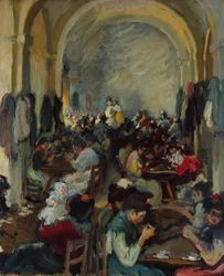 Fabbricazione di sigari a Siviglia, 1899