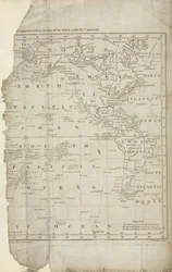 Mappa dei viaggi di Cook
