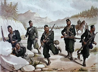 Il 3° Gurkhas in schermaglia, l