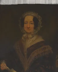 Signora Rhoda Richards, moglie del Maggior Generale Alfred Richards, 31° Fanteria Nativa del Bengala