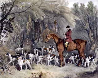 W. Head, cacciatore dei Donnington Hounds, inciso da J.W. Giles, 1837