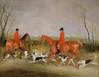 George Mountford, cacciatore della Quorn, e W. Derry, Whipper-In, a John O