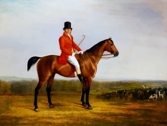 Isaac Sadler a cavallo di un cacciatore baio
