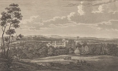 Castello di Hever nella contea di Kent, dalla Storia e Topografia di Edward Hasted