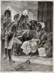 Colonialismo in Sri Lanka (incisione)