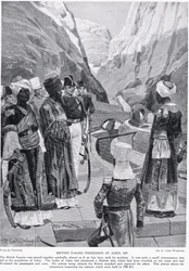 Gli inglesi prendono possesso di Aden, illustrazione da 